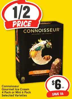 IGA Connoisseur Gourmet Ice Cream Selected Varieties offer