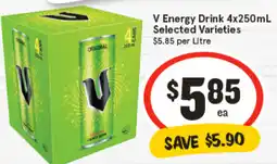 IGA V Energy Drink Selected Varieties offer