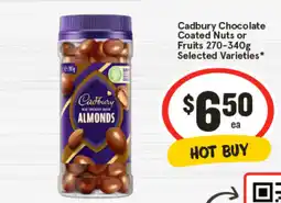 IGA Cadbury Chocolate Coated Nuts or Fruits Selected Varieties offer