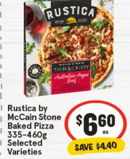 IGA Rustica by McCain Stone Baked Pizza offer