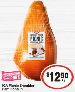 IGA | IGA Picnic Shoulder Ham Bone In offer