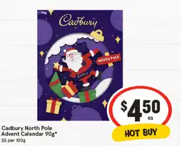 IGA Cadbury North Pole Advent Calendar offer