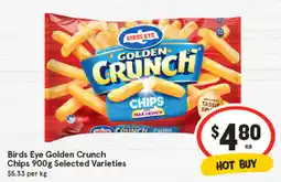 IGA Birds Eye Golden Crunch Chips Selected Varieties offer