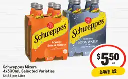 IGA Schweppes Mixers Selected Varieties offer