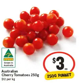IGA Cherry Tomatoes $12 per kg offer