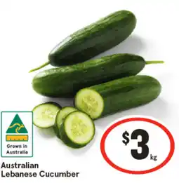 IGA Australian Lebanese Cucumber offer