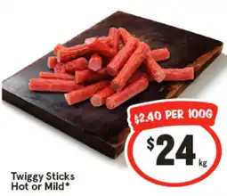 IGA Twiggy Sticks Hot or Mild* offer
