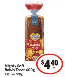 IGA Mighty Soft Raisin Toast offer