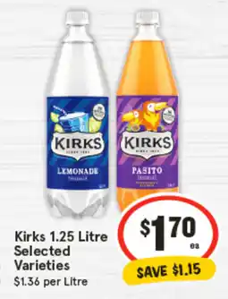 IGA Kirks 1.25 Litre Selected Varieties offer