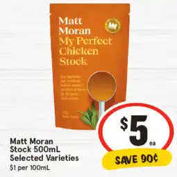 IGA Matt Moran Stock offer