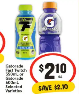 IGA Gatorade Fast Twitch or Gatorade Selected Varieties offer