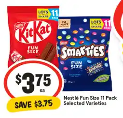 IGA Nestlé Fun Size Selected Varieties offer