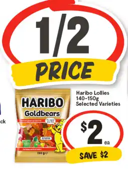 IGA Haribo Lollies Selected Varieties offer