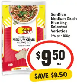 IGA SunRice Medium Grain Rice offer