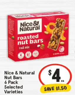 IGA Nice & Natural Nut Bars Selected Varieties offer