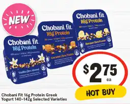 IGA Chobani Fit Protein Greek Yogurt Selected Varieties offer
