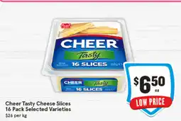 IGA Cheer Tasty Cheese Slices Selected Varieties offer