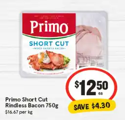IGA Primo Short Cut Rindless Bacon offer