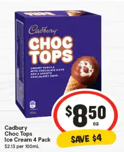 IGA Cadbury Choc Tops Ice Cream offer
