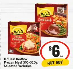 IGA McCain Redbox Frozen Meal Selected Varieties offer