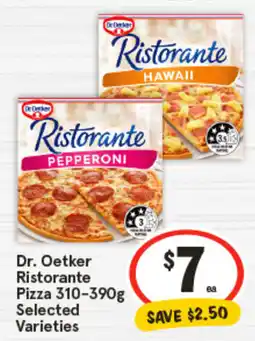 IGA Dr. Oetker Ristorante Pizza Selected Varieties offer