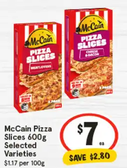 IGA McCain Pizza Slices Selected Varieties offer