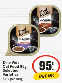 IGA Dine Wet Cat Food Selected offer