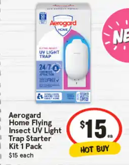 IGA Aerogard Home Flying Insect UV Light Trap Starter Kit offer