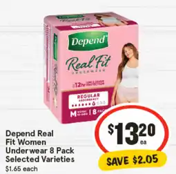IGA Depend Real Fit | Underwear Selected Varieties offer