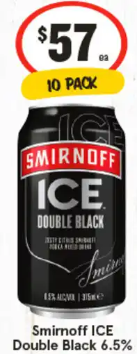 IGA Smirnoff ICE Double Black 6.5% offer