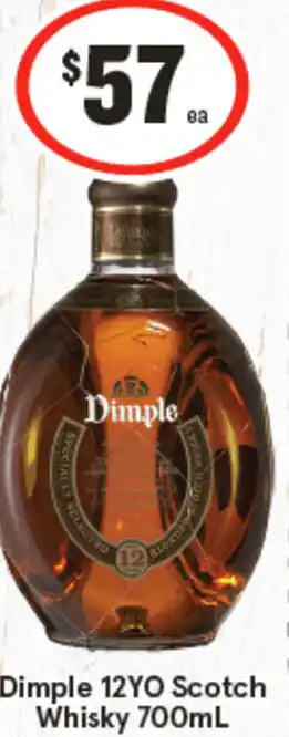 IGA Dimple 12YO Scotch Whisky offer