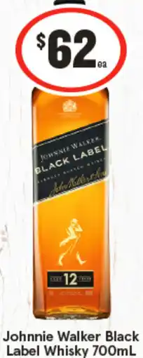 IGA Johnnie Walker Black Label Whisky offer