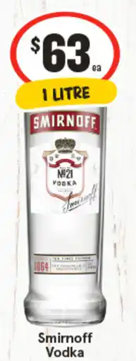 IGA Smirnoff Vodka offer
