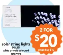 Cheap as Chips solar string lights 50 LED offer