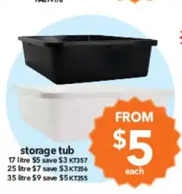 Cheap as Chips storage tub offer