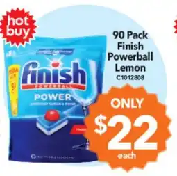 Cheap as Chips Finish Powerball Lemon offer