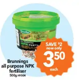 Cheap as Chips Brunnings All Purpose NPK Fertiliser offer