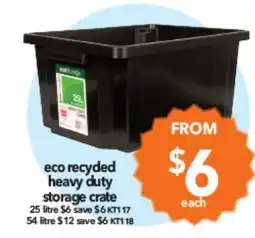 Cheap as Chips eco recyded heavy duty storage crate offer