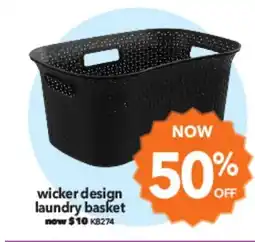 Cheap as Chips Wicker design Laundry Basket offer