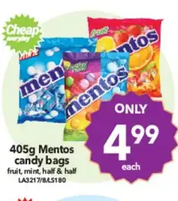 Cheap as Chips Mentos Candy Bags offer
