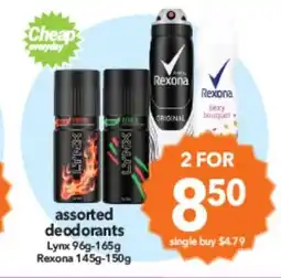 Cheap as Chips Assorted Deodorants offer