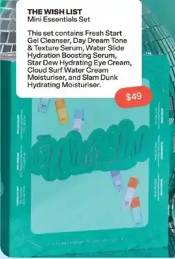 Priceline The wish list mini essentials set offer