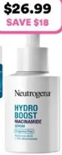 Priceline Neutrogena hydro boost niacinamide offer
