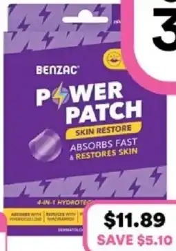 Priceline Benzac power patch offer