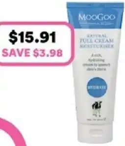 Priceline Moogoo natural full cream moisturiser offer
