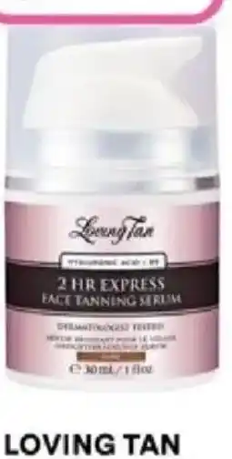 Priceline Loving tan 2 hr express face tanning serum offer