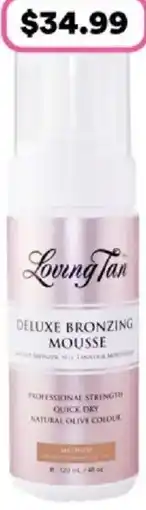 Priceline Loving tan deluxe bronzing mousse offer
