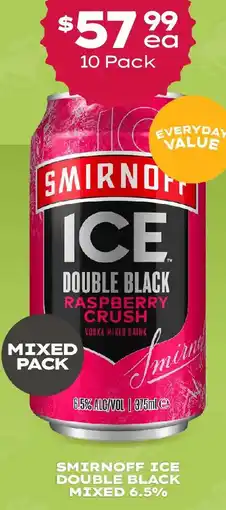 Thirsty Camel Smirnoff ice double black mixed 6.5% offer