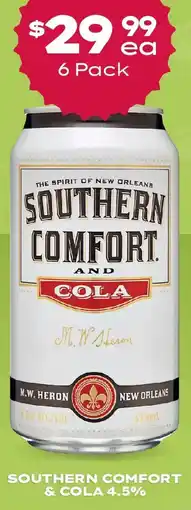 Thirsty Camel Southern comfort & cola 4.5% offer