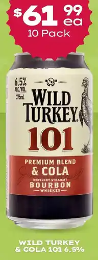 Thirsty Camel Wild turkey & cola 101 6.5% offer